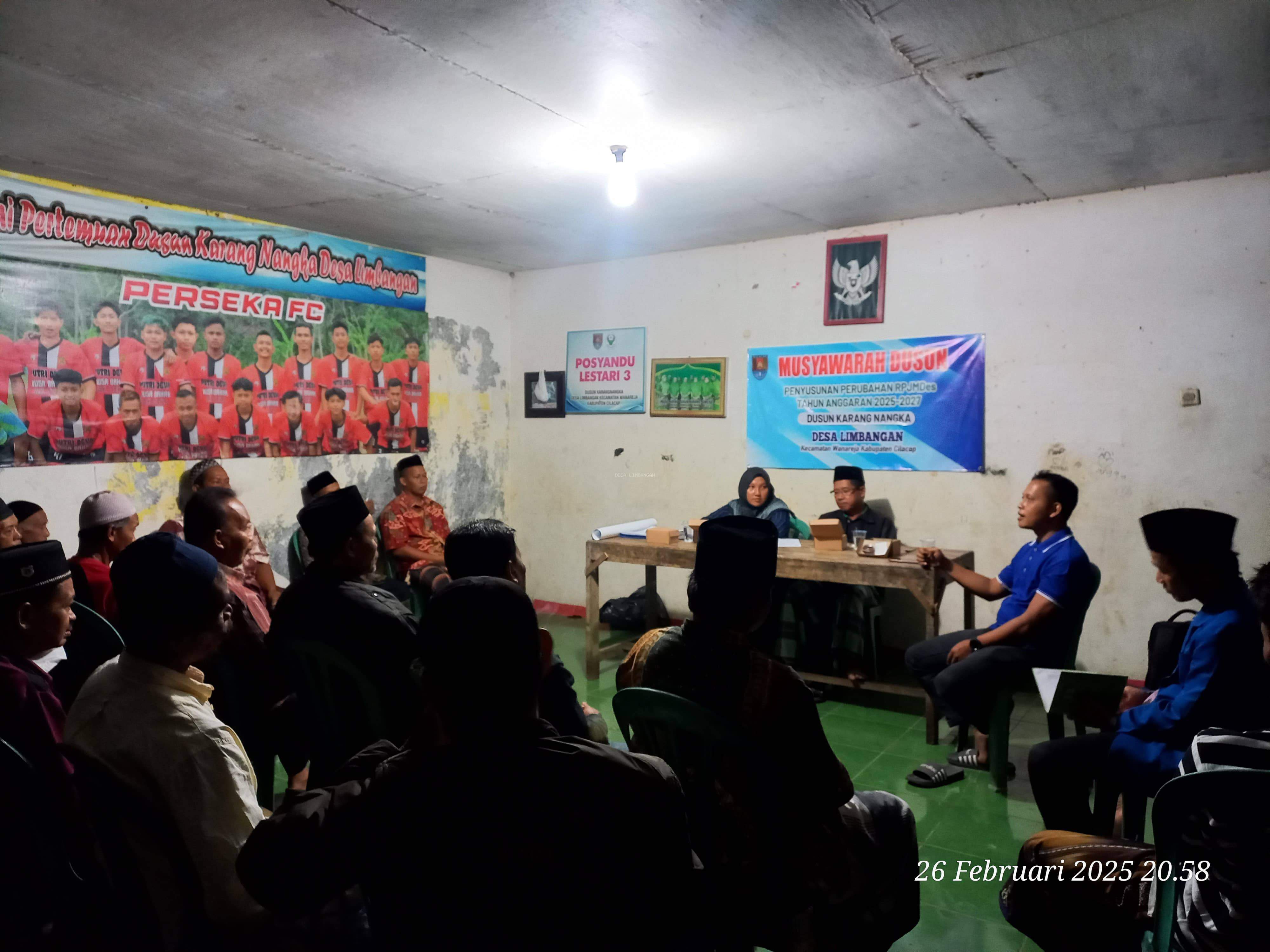 PEMDES LIMBANGAN MENYERAP ASPIRASI MASYARAKAT DALAM BIDANG FISIK DAN NON FISIK MELALUI MUSDUS